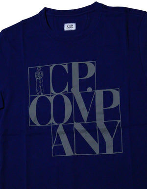 CP Company 30/1 Jersey Short Sleeve Vintage Logo T-Shirt 